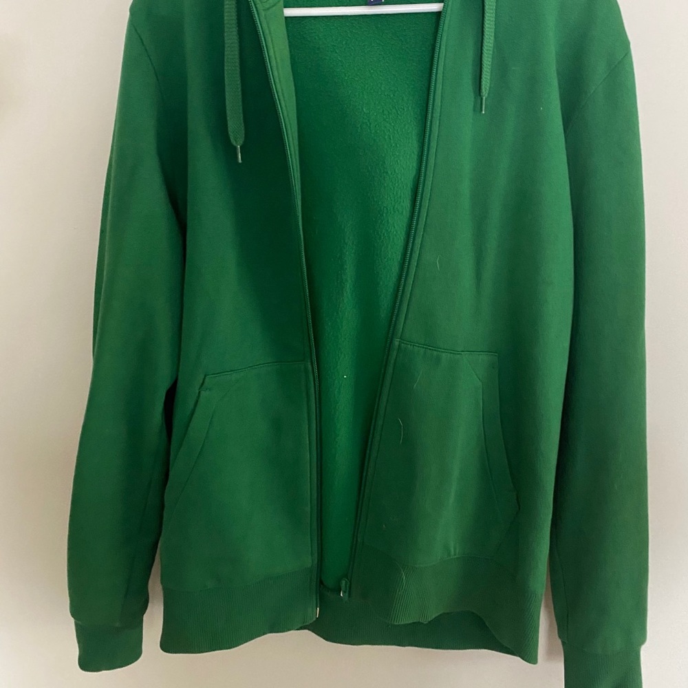 Green M Men’s Hoodie Zip Up